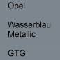 Preview: Opel, Wasserblau Metallic, GTG.